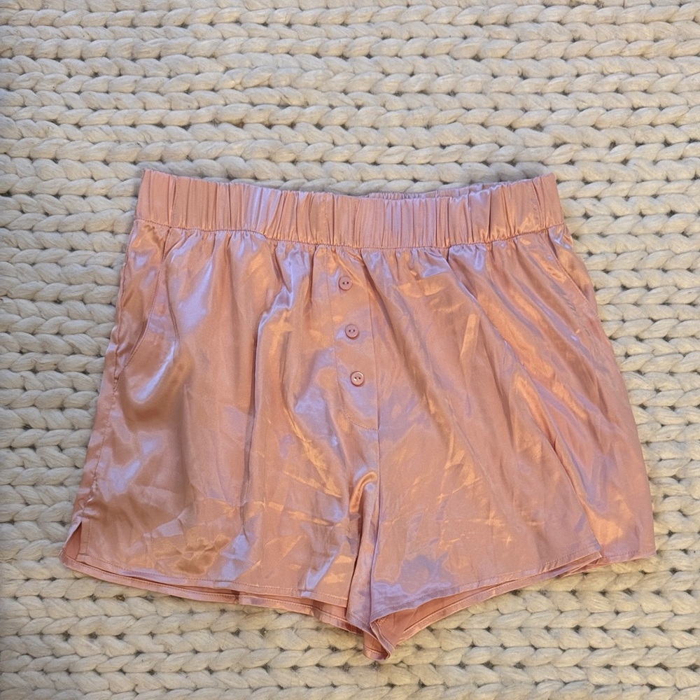 Daily Drills Pink Silky Shorts